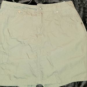 Women's skirt built in shorts kaki